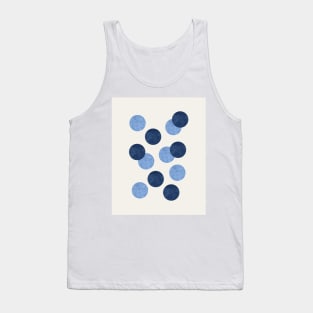 Bubbles - Navy Blue Tank Top